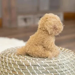 DEMDACO - Brinquedo de pelúcia Labradoodle Beanbag, marrom claro