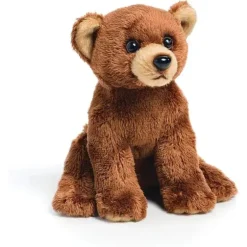 DEMDACO - Brown Grizzly Bear Cub infantil pelúcia beanbag brinquedo de pelúcia