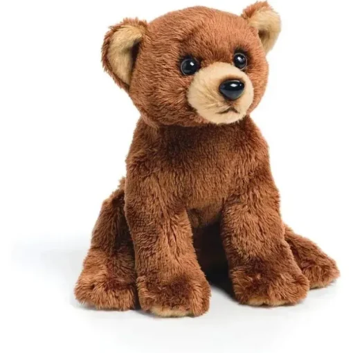 DEMDACO - Brown Grizzly Bear Cub infantil pelúcia beanbag brinquedo de pelúcia