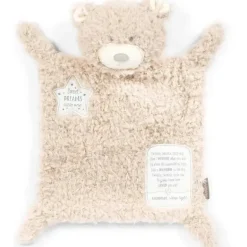 DEMDACO - Cobertor de pelúcia de poliéster Fuzzy Brown Bear Sweet Dreams