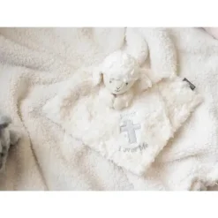 Demdaco - Lamb Rattle Blankie