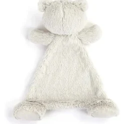 DEMDACO - Pedra de nascimento cor rubi e cinza, bicho de pelúcia cobertorzinho urso julho