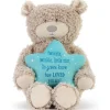 DEMDACO - Twinkle Twinkle Tan e Blue, Canção de Ninar Musical Urso de Pelúcia