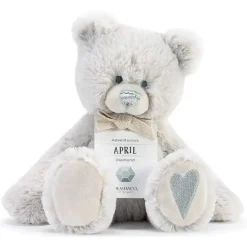 Demdaco - Urso de Pelúcia April Birthstone