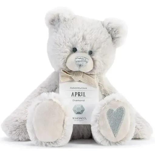 Demdaco - Urso de Pelúcia April Birthstone