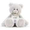 Demdaco - Urso de pelúcia de pedra de aniversário de outubro