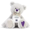 Demdaco - Urso de pelúcia de fevereiro Birthstone