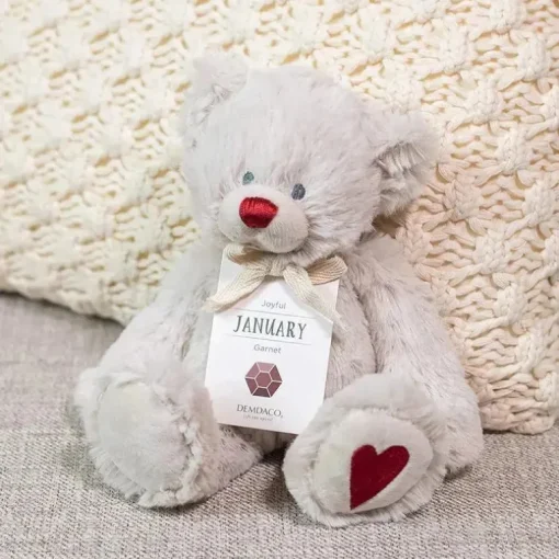 Demdaco - Urso de pelúcia de janeiro Birthstone