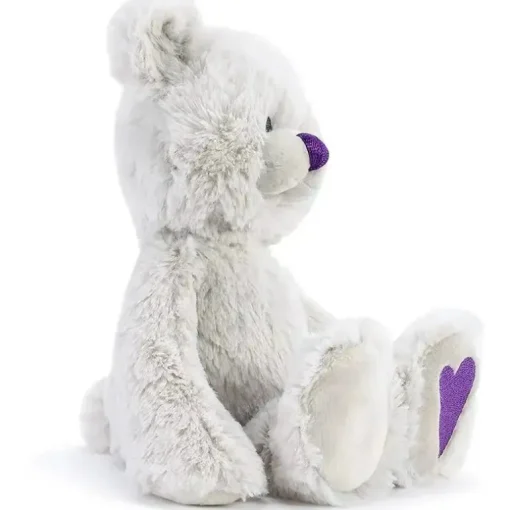 Demdaco - Urso de pelúcia de fevereiro Birthstone