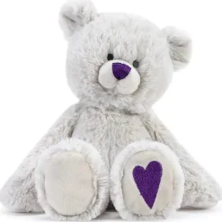 Demdaco - Urso de pelúcia de fevereiro Birthstone