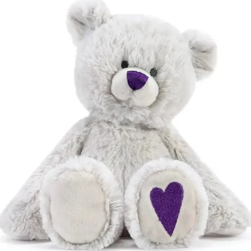Demdaco - Urso de pelúcia de fevereiro Birthstone