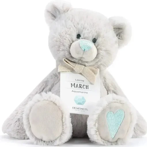 Demdaco - Urso de Pelúcia March Birthstone