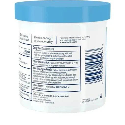 Desitin Rapid Relief 16 Oz - Frasco Azul - Assaduras de Fraldas de Bebê