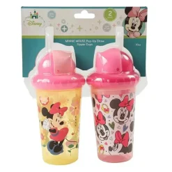 Disney Minnie Mouse pacote com 2 canudos para bebês com canudo