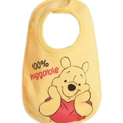 Disney Winnie the Pooh Tigger Eeyore Piglet Pacote com 5 babadores laterais