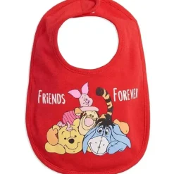 Disney Winnie the Pooh Tigger Eeyore Piglet Pacote com 5 babadores laterais