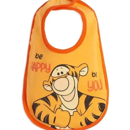 Disney Winnie the Pooh Tigger Eeyore Piglet Pacote com 5 babadores laterais