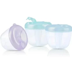 Dispensador de pó Nuby Natural Touch Formula, as cores podem variar