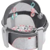 Domo para bebês em movimento da Fisher Price, espaço de recreação para bebês e local para cochilar, moinho de vento rosado