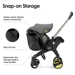 Doona - armazenamento snap-on, compatível com assento de carro e carrinho Doona