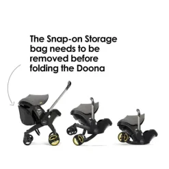 Doona - armazenamento snap-on, compatível com assento de carro e carrinho Doona