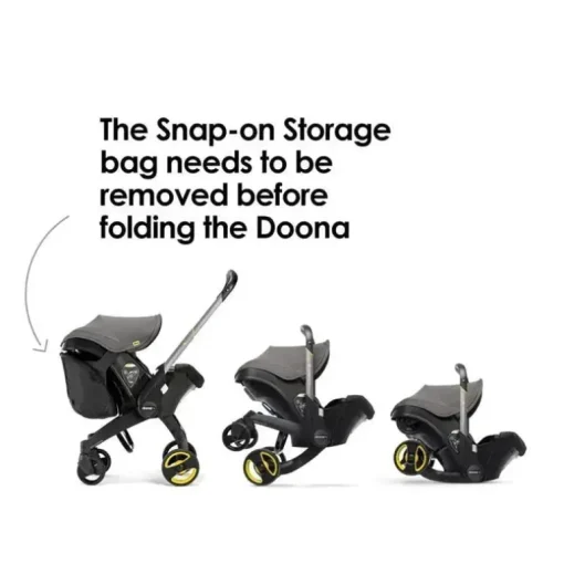 Doona - armazenamento snap-on, compatível com assento de carro e carrinho Doona