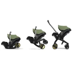 Doona - Assento de carro infantil com base e carrinho, verde deserto