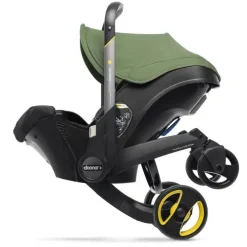 Doona - Assento de carro infantil com base e carrinho, verde deserto