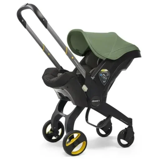 Doona - Assento de carro infantil com base e carrinho, verde deserto