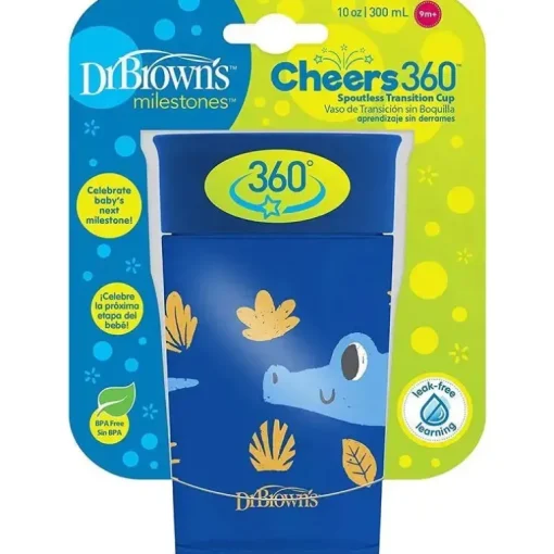 Dr. Brown - Blue Milestones Cheers360 Training Sippy Cup