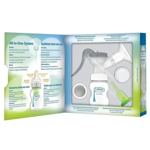 Dr. Brown - Bomba tira-leite manual com escudo de silicone Softshape