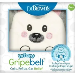 Dr Brown - Gripebelt infantil para alívio de cólicas, envoltório de barriga aquecido, ouriço, 0-3m