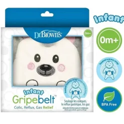Dr Brown - Gripebelt infantil para alívio de cólicas, envoltório de barriga aquecido, ouriço, 0-3m