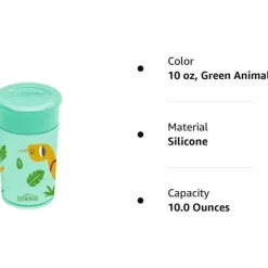 Dr Brown - Milestones Cheers 360 Transition Sippy Cup, cobra turquesa, 10 onças