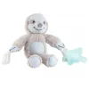 Dr. Brown - Porta-chupeta e mordedor Lovey com chupeta de silicone HappyPaci, preguiça
