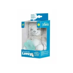Dr. Brown - Porta-chupeta e mordedor Lovey com chupeta de silicone HappyPaci, preguiça