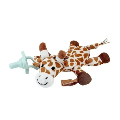 Dr Brown - Porta-chupeta e mordedor Baby Lovey, girafa com HappyPaci verde, 0-6m
