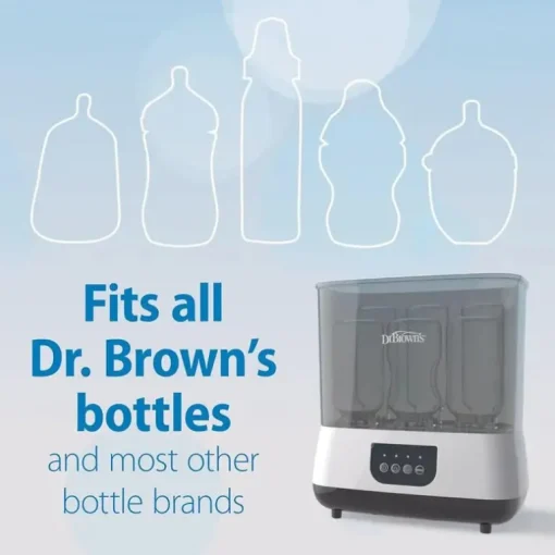 Dr. Brown - Sterilizer And Dryer W/ Air Filter (Plus Extra Filter), Gray