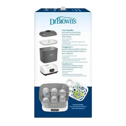 Dr. Brown - Sterilizer And Dryer W/ Air Filter (Plus Extra Filter), Gray