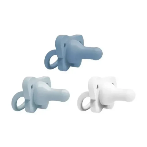 Dr. Brown's - 3 unidades Happypaci chupeta de silicone de peça única, azul