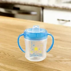 Dr. Brown's - Copo de Transição de Bico Suave, Azul