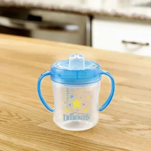 Dr. Brown's - Copo de Transição de Bico Suave, Azul