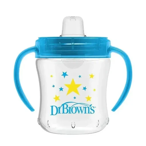 Dr. Brown's - Copo de Transição de Bico Suave, Azul