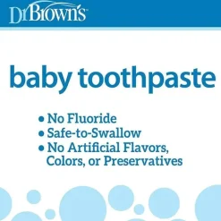 Dr. Brown's - Creme dental para bebês sem flúor, morango, 1,4 oz