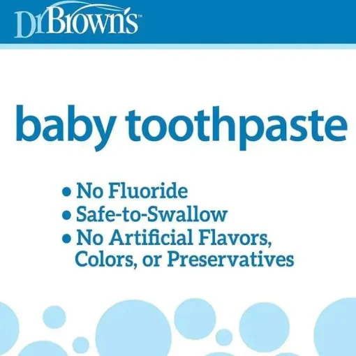 Dr. Brown's - Creme dental para bebês sem flúor, morango, 1,4 oz