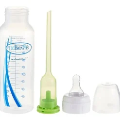 Dr. Brown's - Opções Anti-Cólicas Estreitas de 8 Oz + Mamadeira, 3 unidades