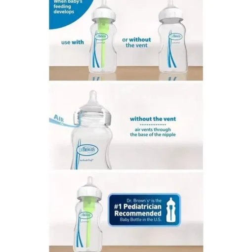 Dr. Brown's - Opções de 3 unidades de 5 onças + garrafas de boca larga