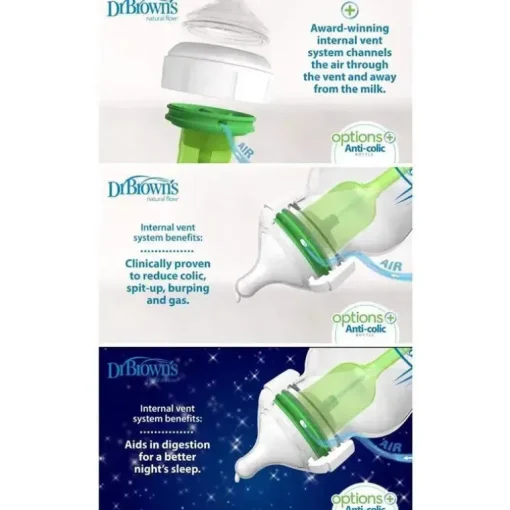 Dr. Brown's - Opções de 3 unidades de 5 onças + garrafas de boca larga