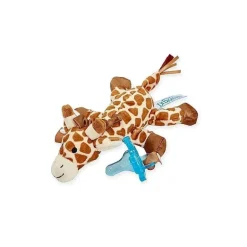 Dr. Brown's Giraffe Lovey com chupeta azul de uma peça