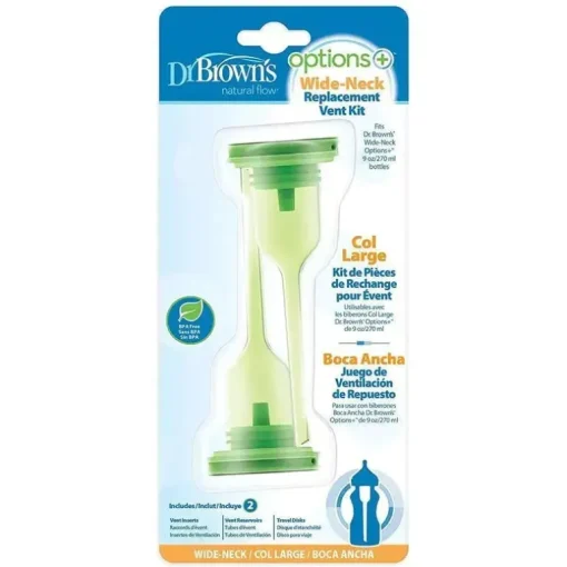 Dr. Brown's Options+ Kit de substituição de gola larga, 9 oz